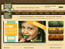 Tablet Screenshot of foodbankcenc.org
